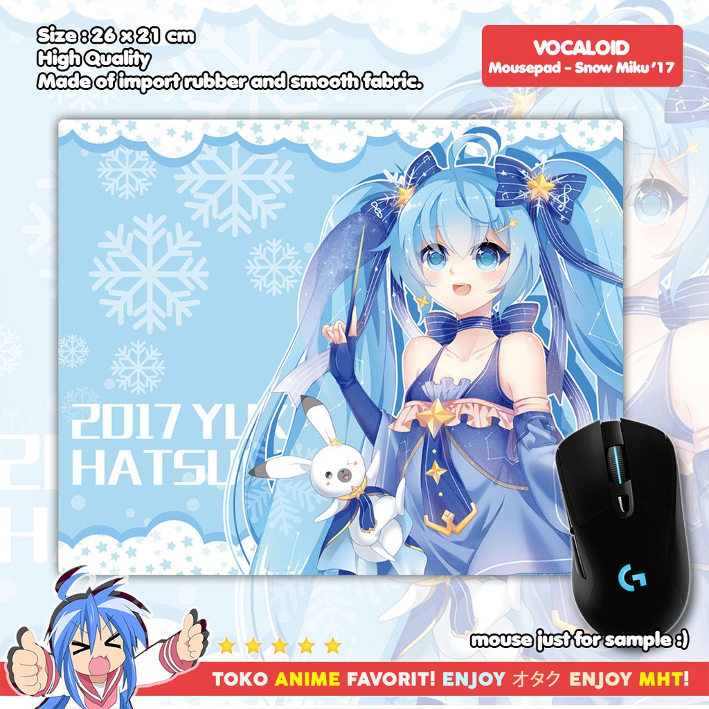 Mousepad Anime Vocaloid - Hatsune Miku Snow 2017