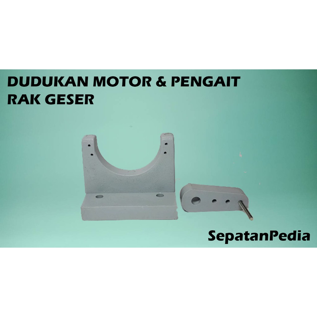 Dudukan Dan Tuas Pengait Motor Mesin Tetas Telur Sistem Rak Geser