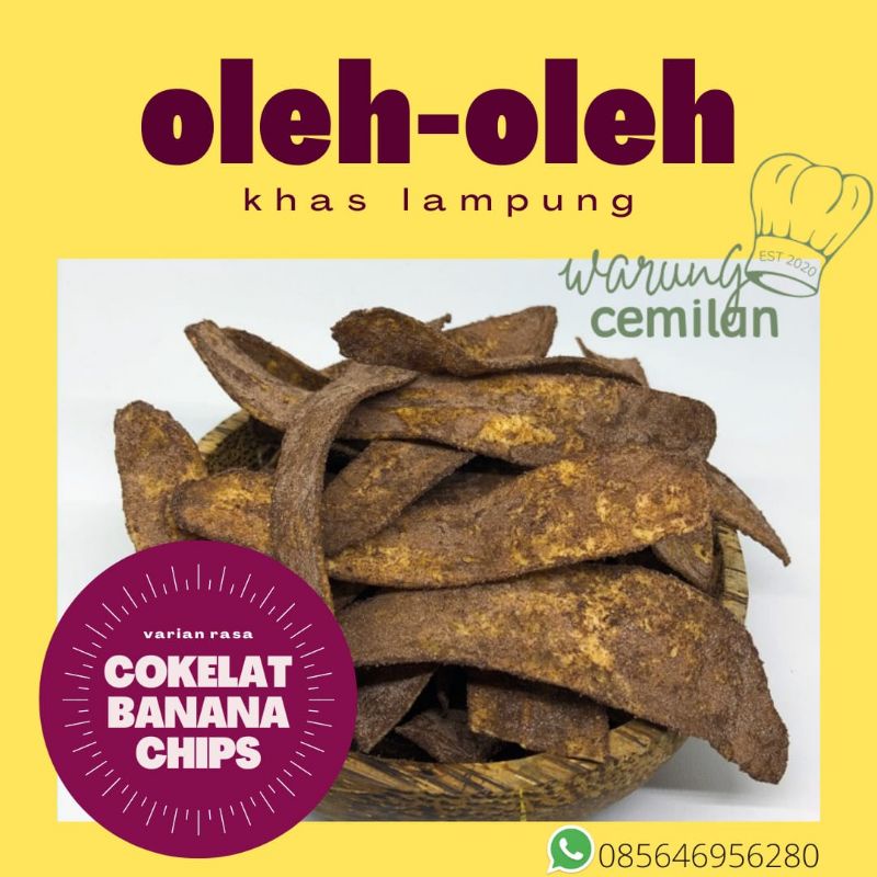 COD kripik pisang coklat khas lampung kemasan 1kg