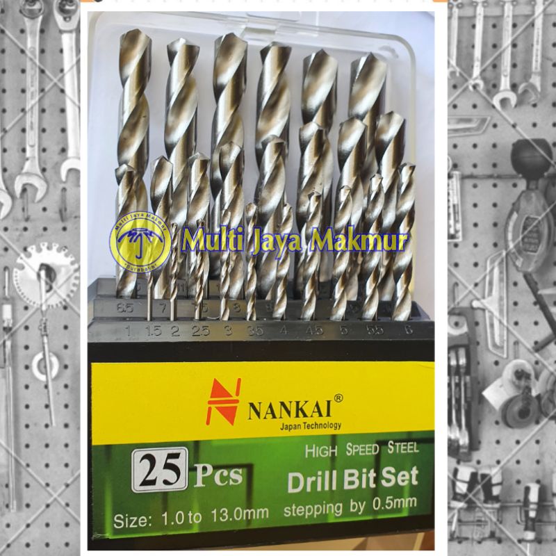 Mata Bor Besi Hss 25 Pc Set Nankai