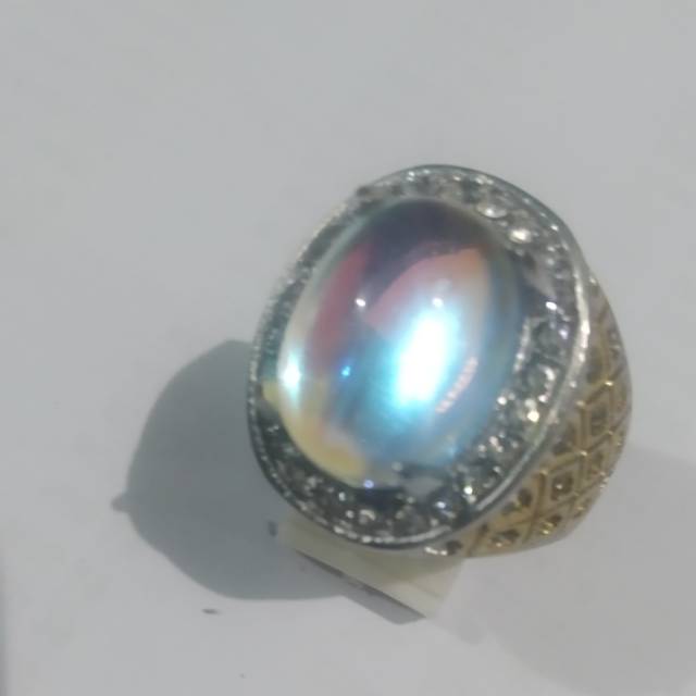 Batu dan cincin batu kalimaya pelangi