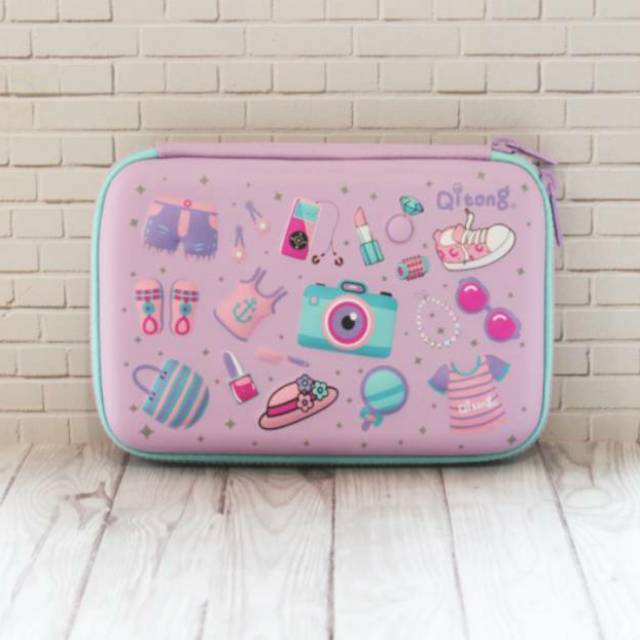 

Pencil Case model smiggle - Tempat pensil murah hard cover anti air