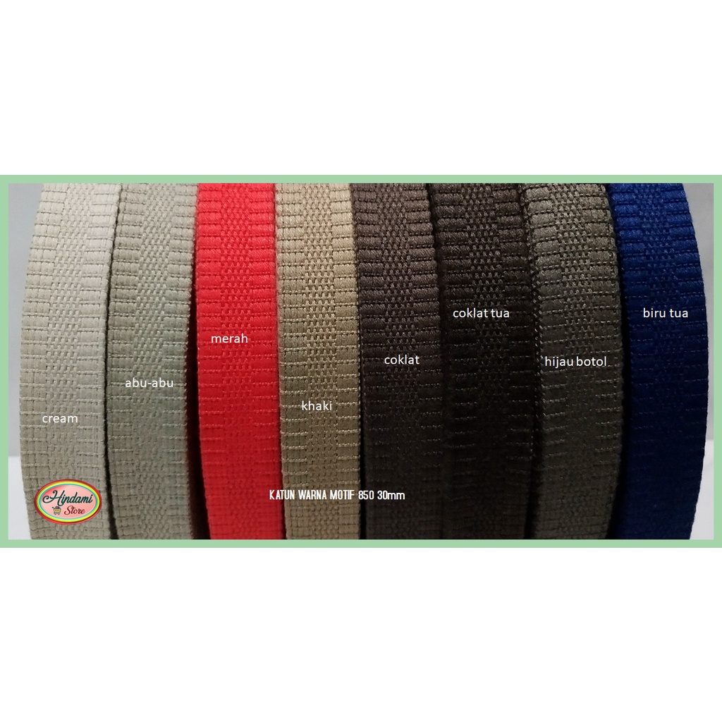 TALI WEBBING MOTIF 720 KATUN 3CM TALI TAS WARNA WARNI