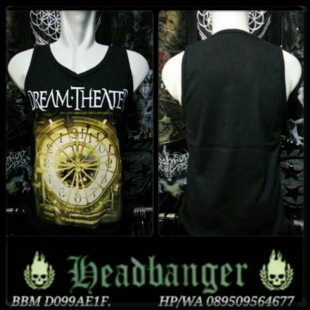 Kaos singlet lekton musik band dream theater