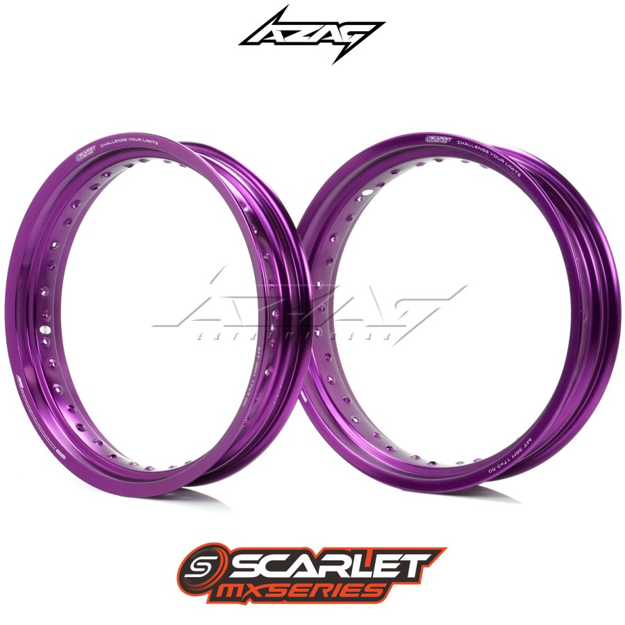 VELG SUPERMOTO SCARLET MT UNGU 300/350 ANODIZED 17 KLX CRF WR DLL