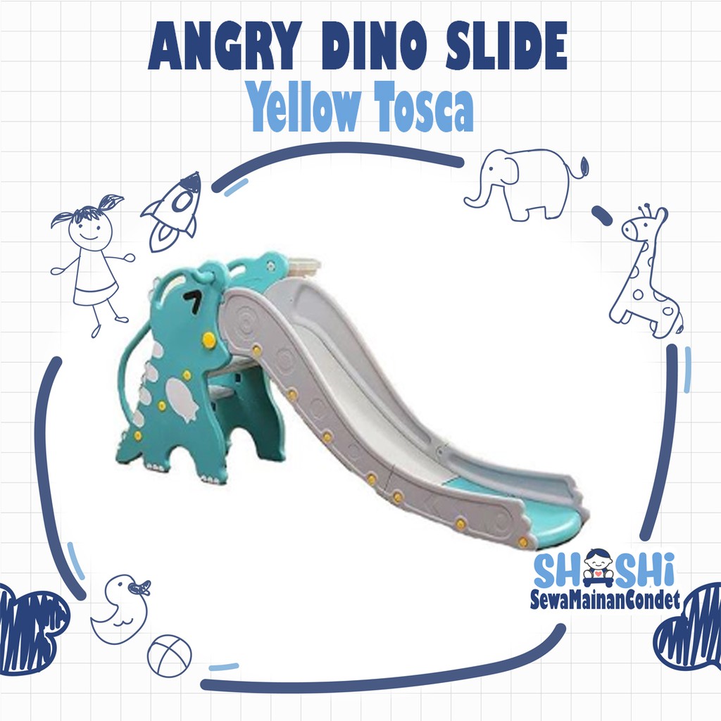 Sewa  Angry Dino Slide Yellow Tosca