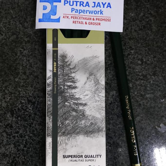 

PENSIL MENGGAMBAR 4H / DRAWING PENSIL JOYKO P118 SUPER QUALITY EXCLUSIVE