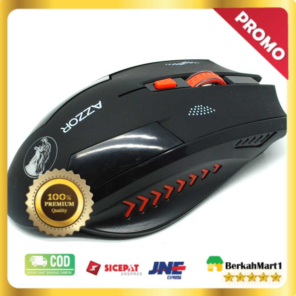 Mouse Gaming Wireless Rechargeable USB 2400 DPI 2.4G