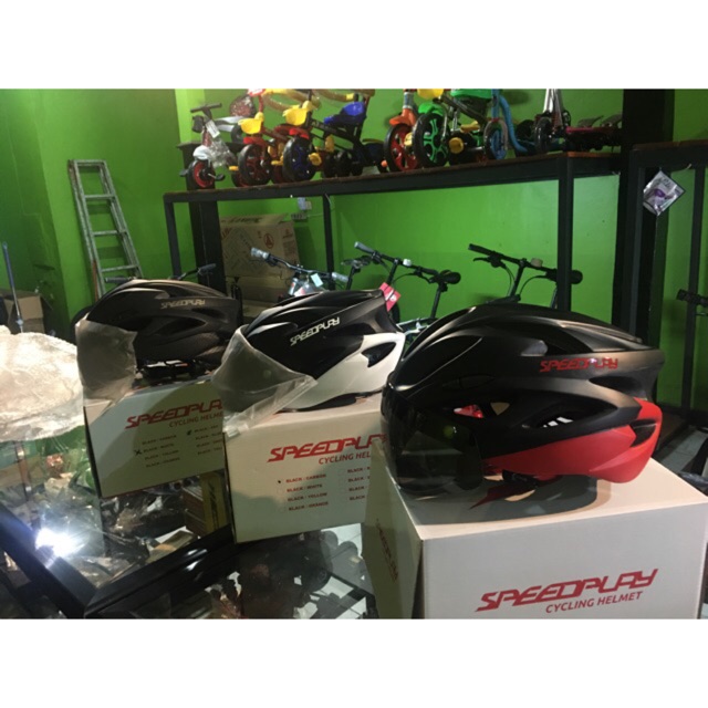 Helm speedplay kacamata hitam