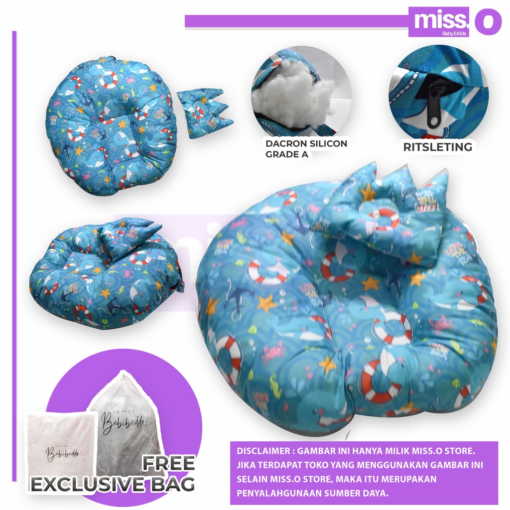 Sofa bayi / baby launger FREE bantal mahkota bayi dan tas