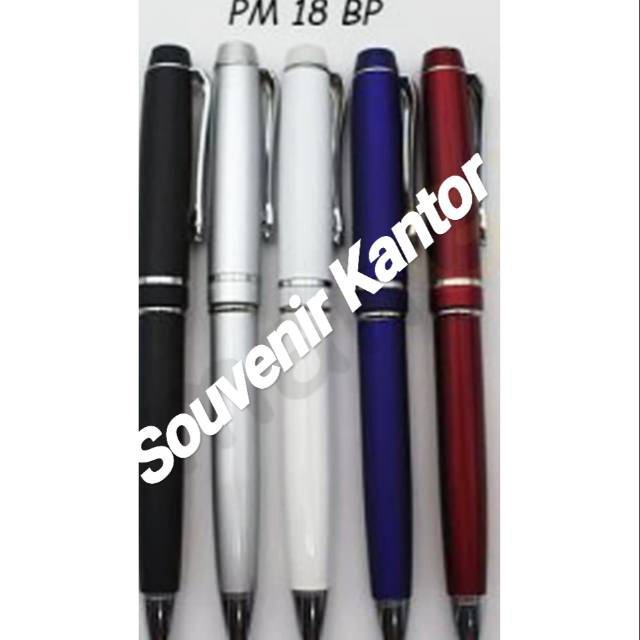 

Pen Metal PM 18 BP Pulpen Stainless Bisa Custom Logo/Nama