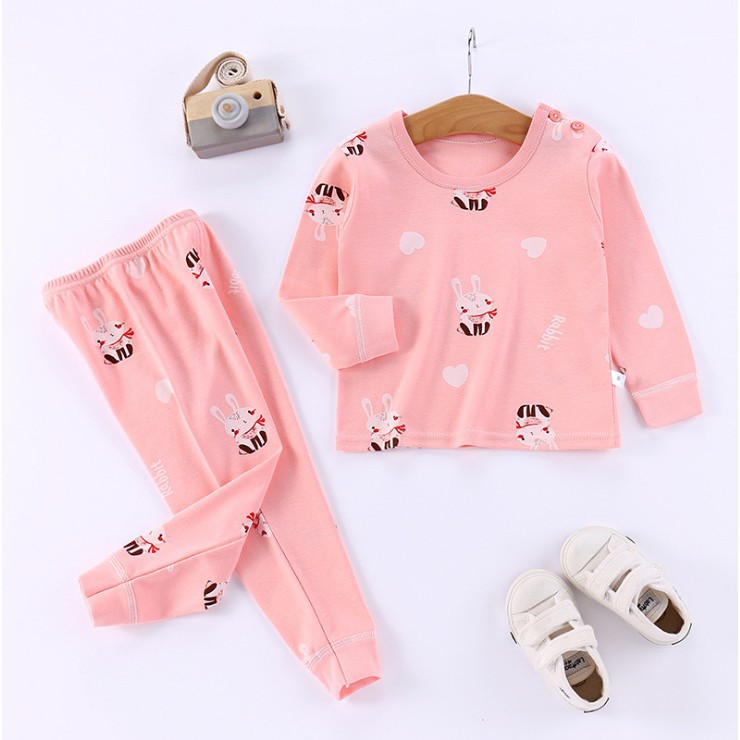 HappyOliver KIDS SUIT PIYAMA HITS FULLPR Setelan Anak Bahan Kaos Celana Berkualitas Import cewek cowok H1-1