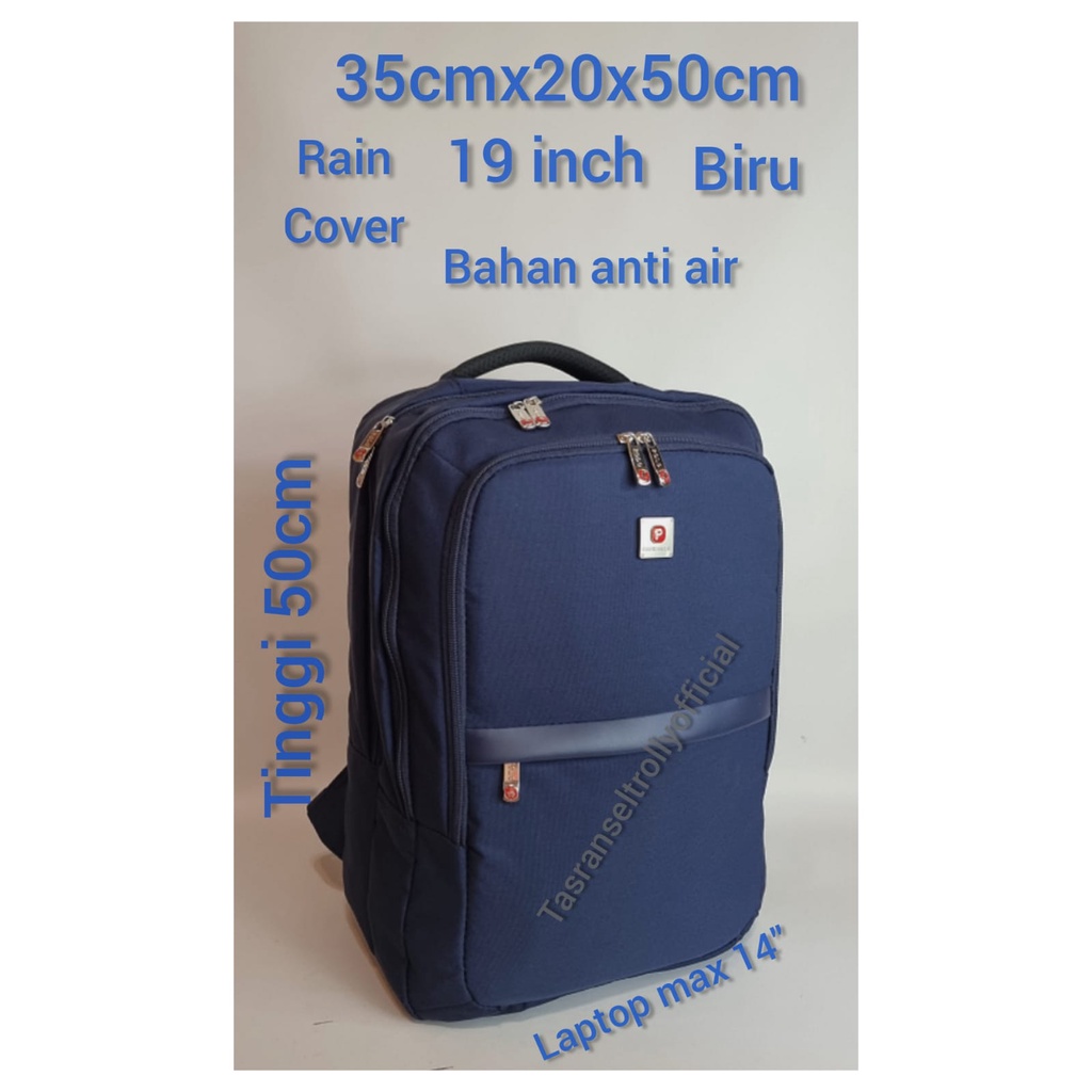 Tas Ransel Laptop Anti air Polo Interclub 19&quot; 100% original.