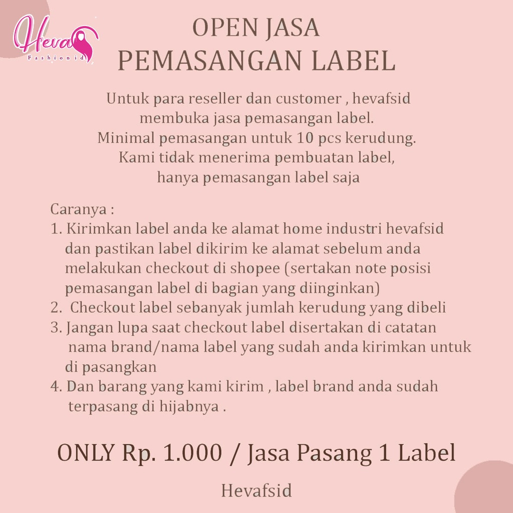 JASA PEMASANGAN LABEL