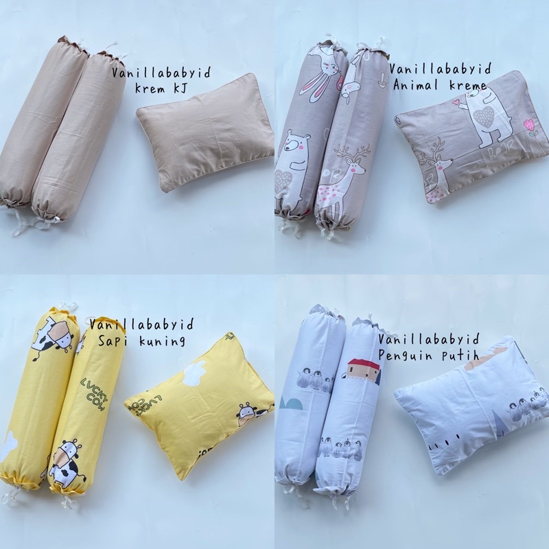 Sarung Bantal Guling Bayi Katun Jepang