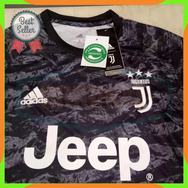 JERSEY BOLA JUVENTUS GK KIPER BLACK 2019-2020 GRADE ORI A++
