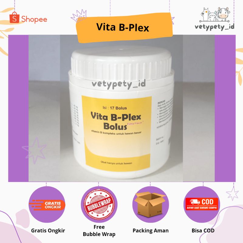 Jual Vita B-Plex Bolus - Vitamin B Kompleks Untuk Hewan | Shopee Indonesia