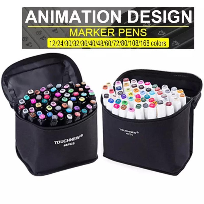 

(BISA COD) TouchFive Marker / Twin Marker Sketsa Drawing /Animation Sketsa Marker - 30 Warna