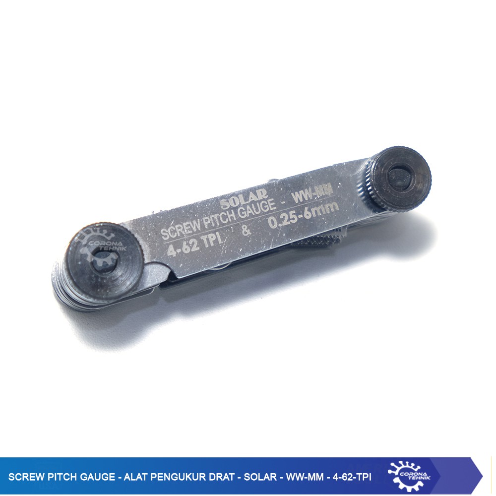 Screw Pitch Gauge - Alat Pengukur Drat - SOLAR - WW-MM - 4-62 TPI