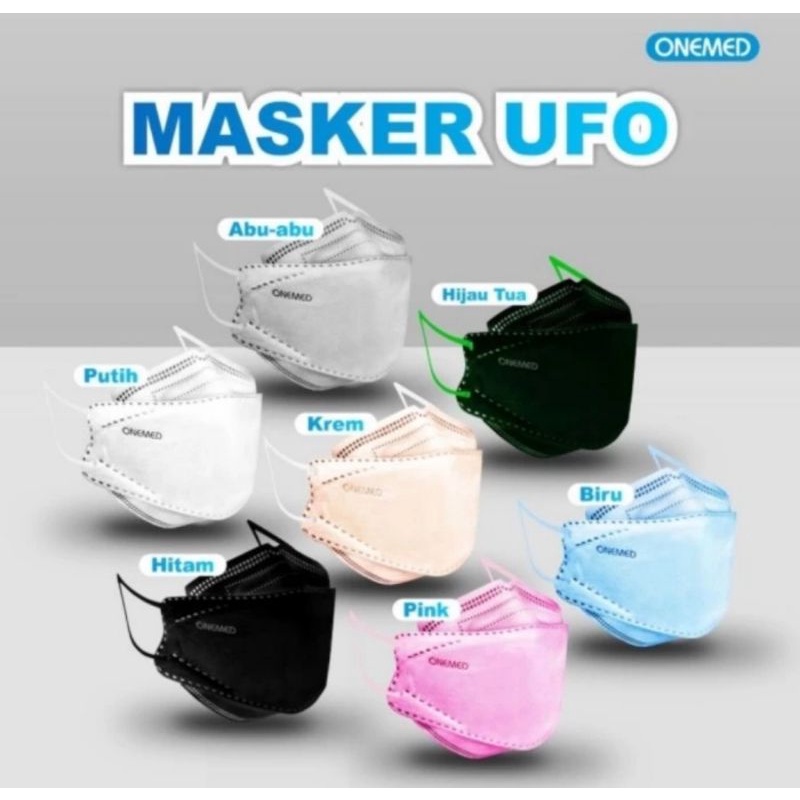 Masker onemed KF94 / Masker medis UFO onemed 4ply isi 20pcs