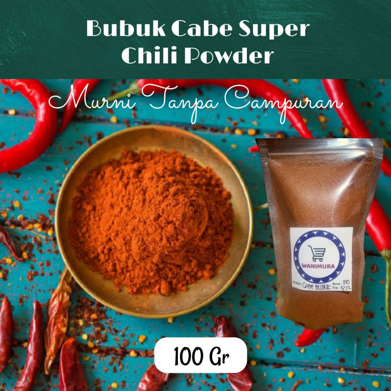 

cabe bubuk / bumbu dapur cabe bubuk / cabe bubuk 100 gr / chili powder 100 gr