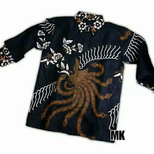 Kemeja Batik Lengan Panjang M L Xl Batik Hrb026 Kenongo   Bahan Halus