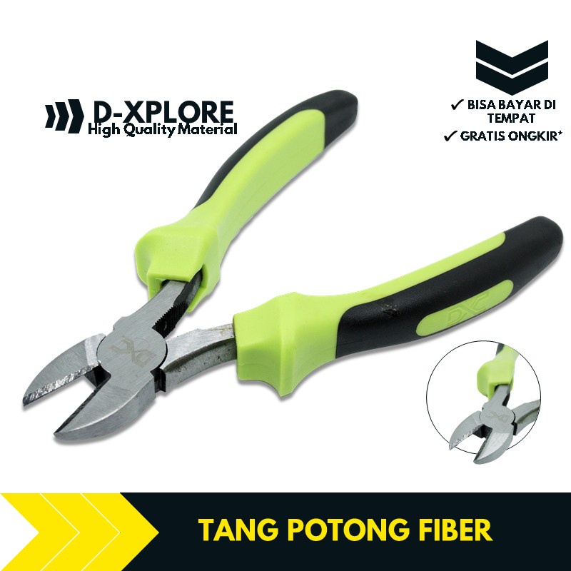 Tang Potong Kabel Kawat Listrik 6 Inch Gagang Fiber D-Xplore TBMS888