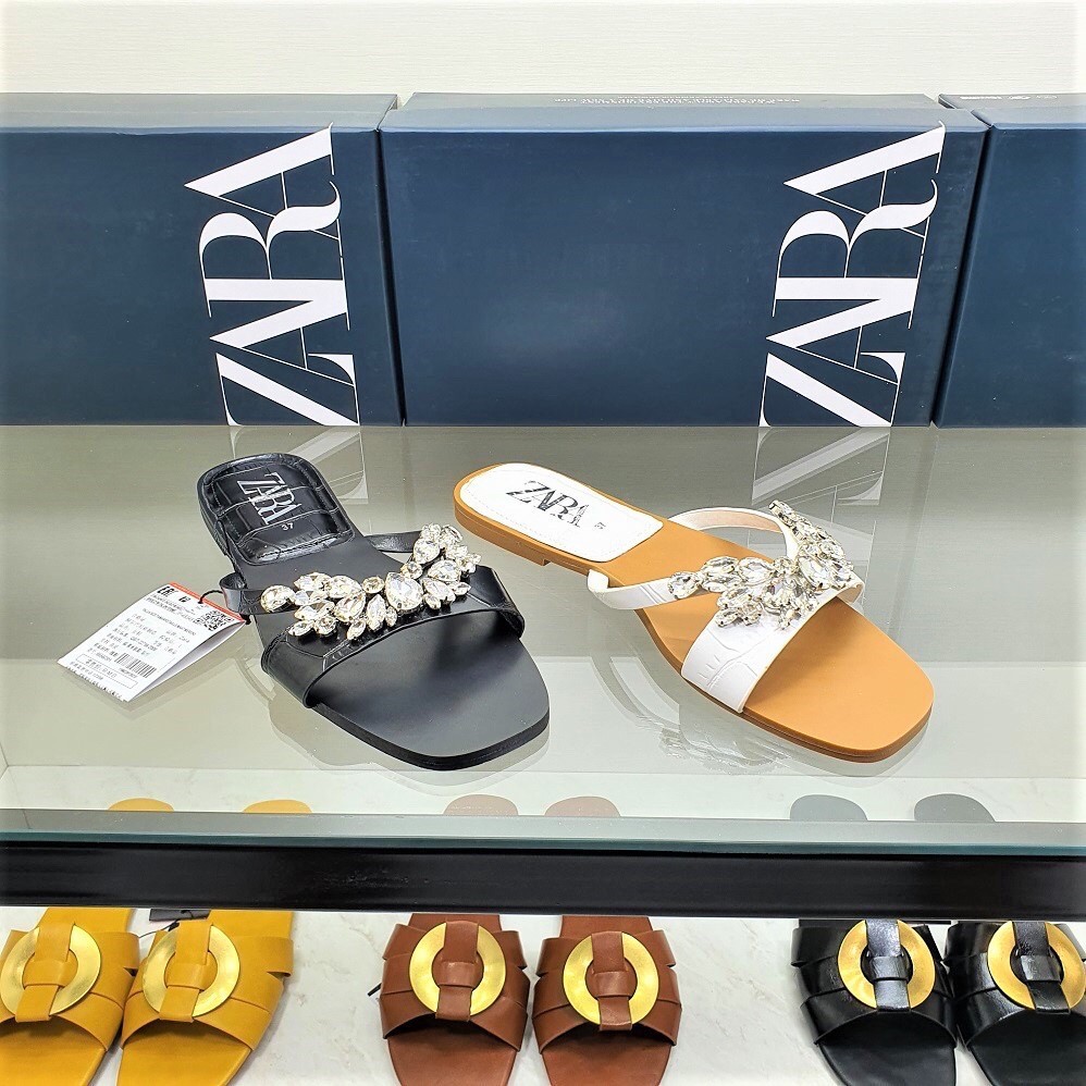 Sandal zara murah / sandal zara wanita ori / slip sandal zara import fashion / sandal zara wanita