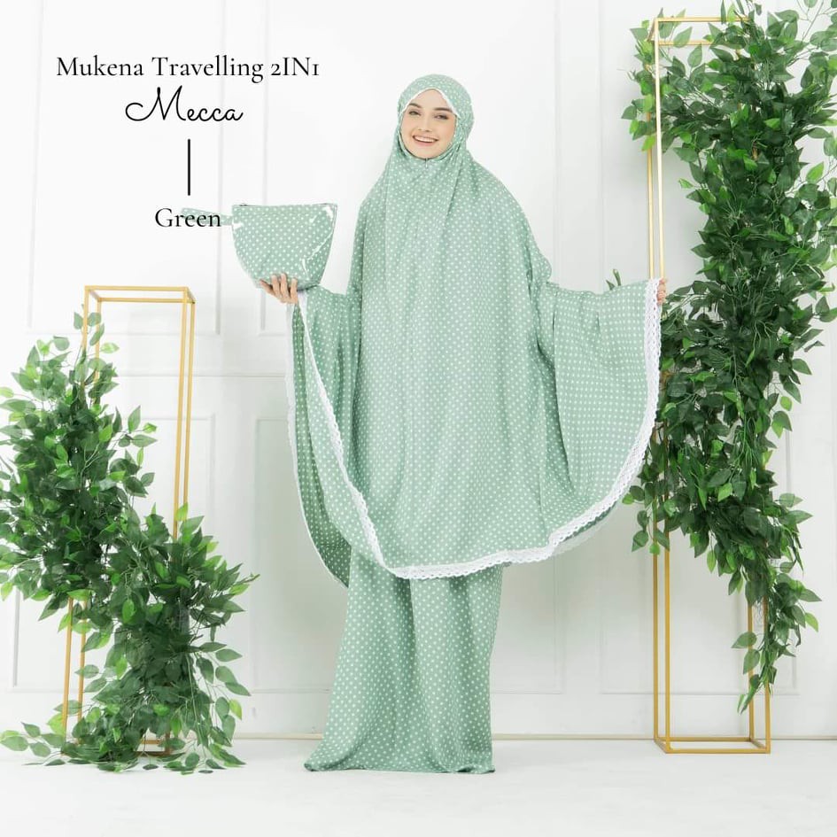 Mukena Dewasa Travelling 2in1 Mecca