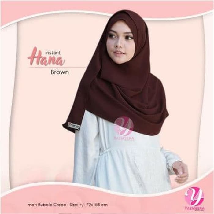 Pashmina Jilbab Pashtan Hana By Yasmeera Stylish Dan Praktis Murah Muslim TBEB4102