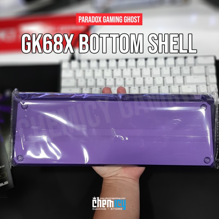 Paradox Gaming GHOST DIY GK68X Bottom Shell CNC Case - Alloy Purple