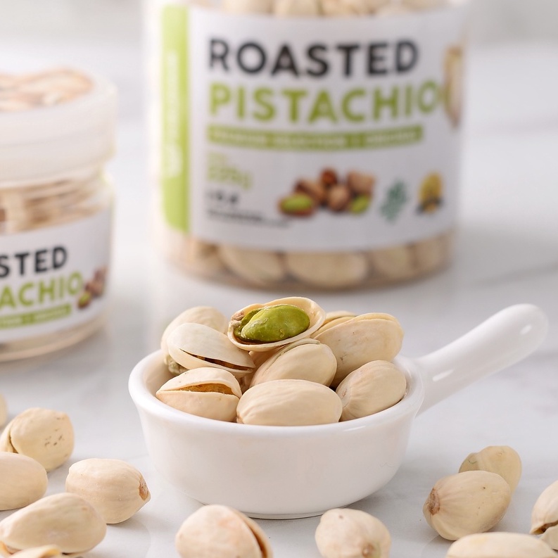 Kacang Pistachio Panggang Renyah Premium Original 100% Pistachios Roasted Kacang Fustuk Pistacio