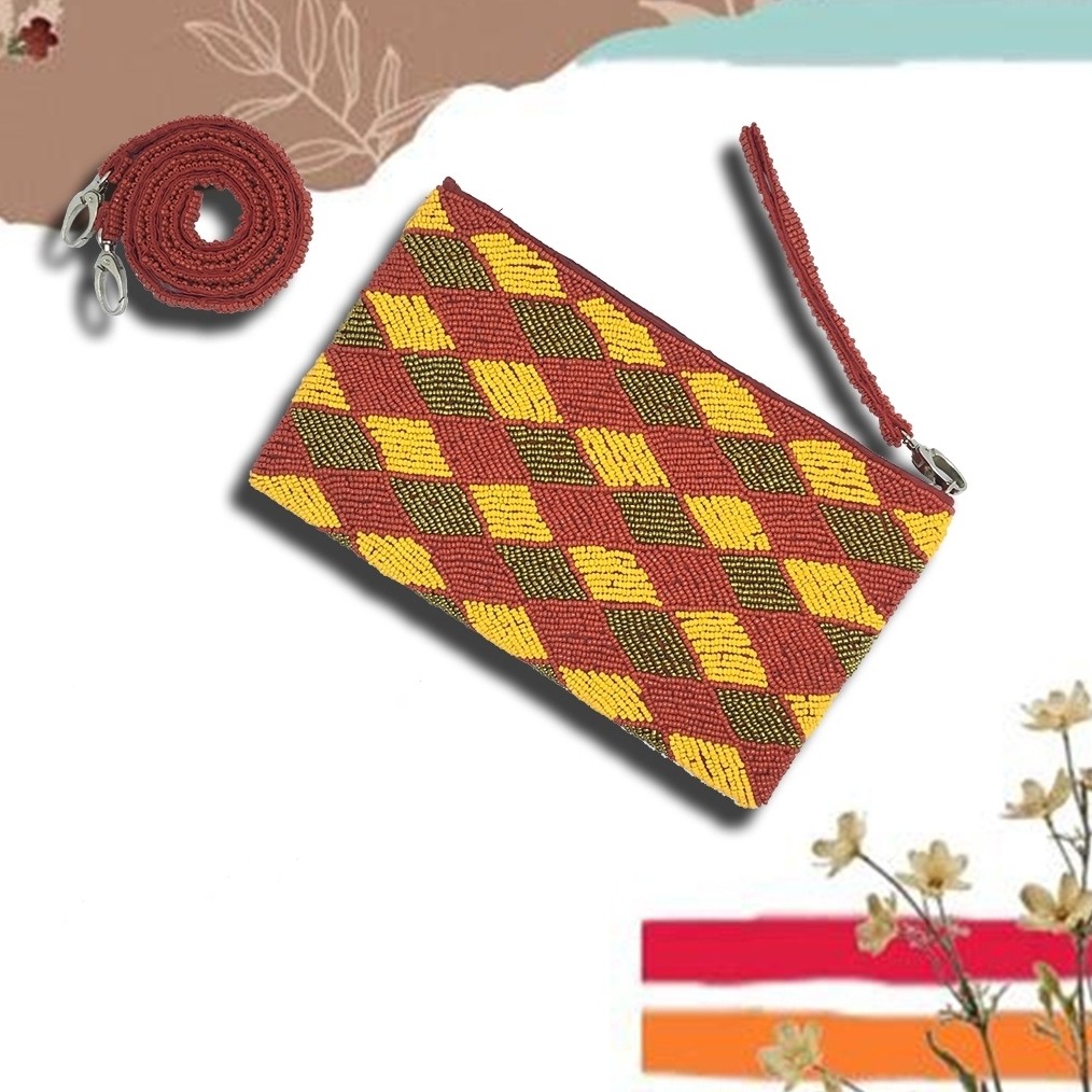 Tas Manik Monte Handmade Khas Bali JUMBO Size (25 x 15 cm: Tali Double)