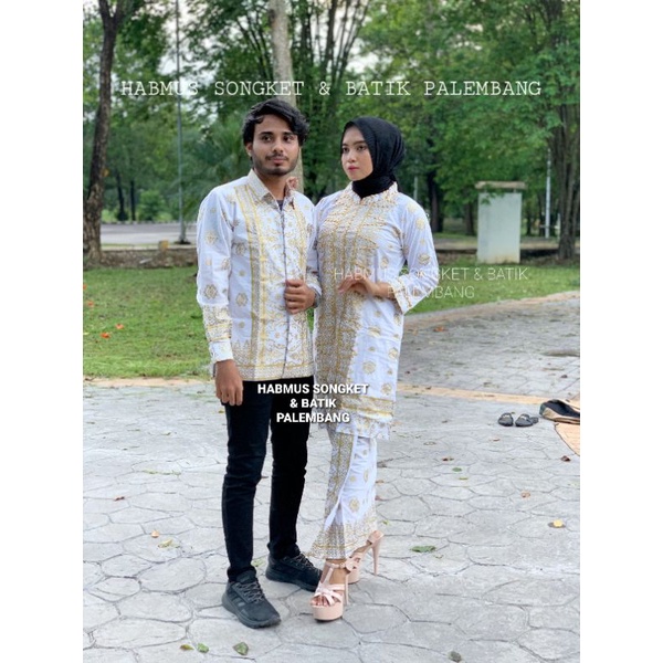 COUPLE SETELAN BATIK SONGKET PALEMBANG MEWAH &amp; ELAGANT