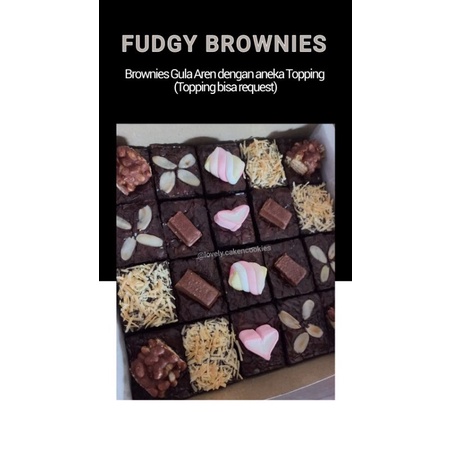 

Fudgy Brownies (dengan Gula Aren/Palm)