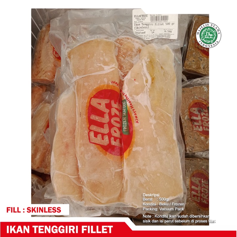 

Ikan Tenggiri Fillet 1/2 kg (Skinless)