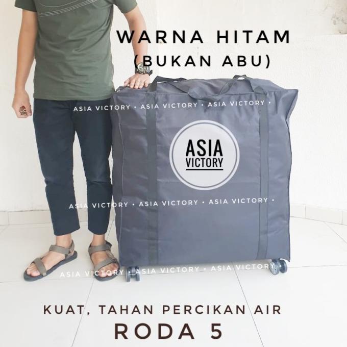TRAVEL BAG Tas Travel Troli Barang Belanja Roda 4 Kuat Besar Trolley Shopping Bag