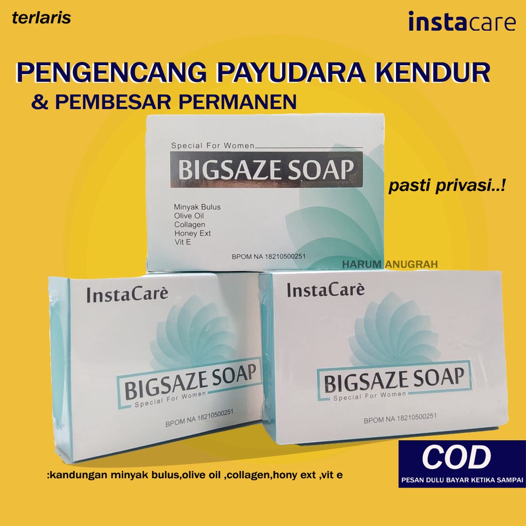 PENGENCANG PAYUDARA DAN BOKONG BPOM PERMANEN ORI BIGSIZE SOAP PEMBESAR PAYUDARA AMPUH PERMANEN ALAMI