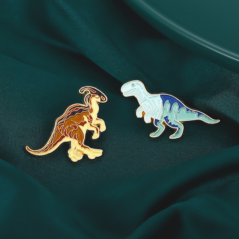 Bros Pin Bentuk Dinosaurus Jurassic Untuk Aksesoris Pakaian