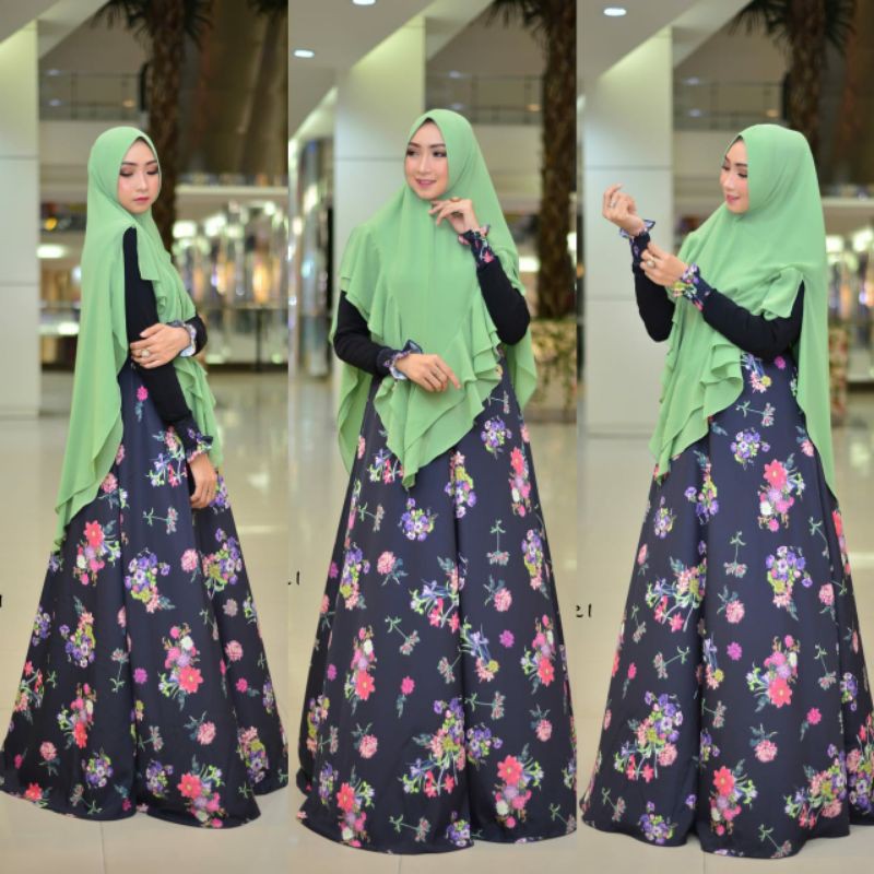 MAHESWARI CELERY(gamis saja) ORIGINAL BY KASIH HIJABKU