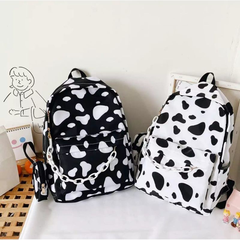 Tas ransel besar motif sapi rante