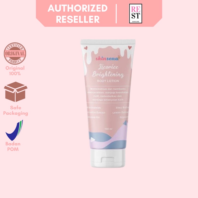 RESTBEAUTY - Licorice Brightening Body Lotion BPOM Skinsena