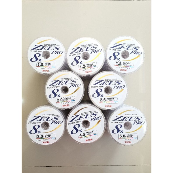 PE RYOBI ZEUS PRO X8 100M (multi)