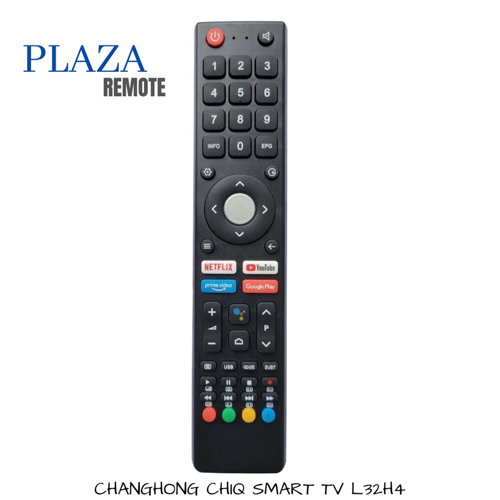 Remot / Remote Smart android TV Changhong LCD LED netflix youtube type C-HONG L32H4 / ecer dan grosir