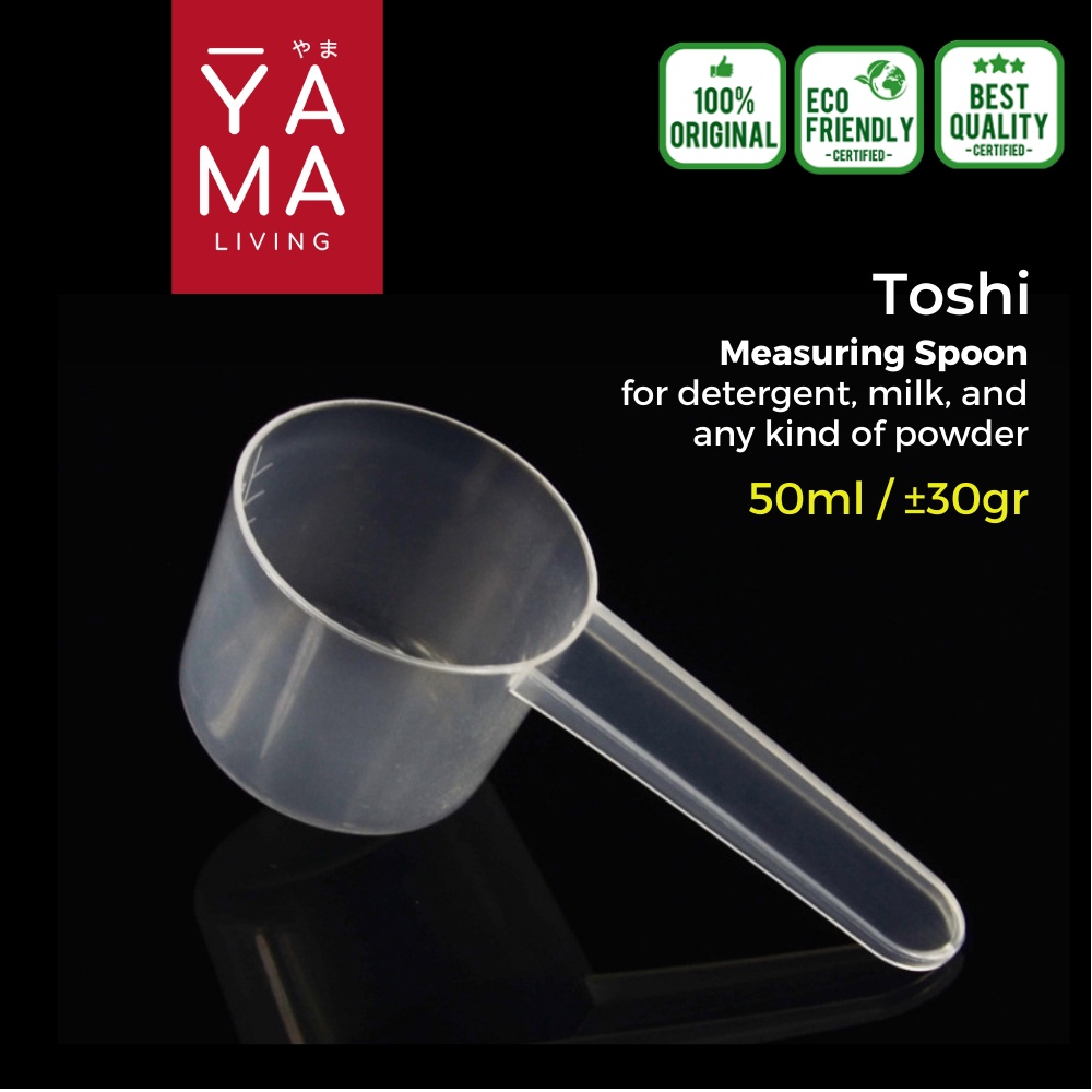 YAMA TOSHI Powder Scoop Sendok Takar Laundry Detergent Susu Scop Skop Ukur Whey Protein 50ml 30 gram