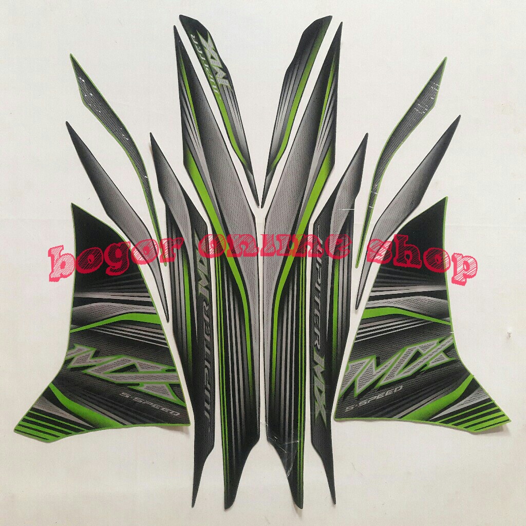 Jual stiker motor jupiter mx 2012 hitam hijau | Shopee Indonesia