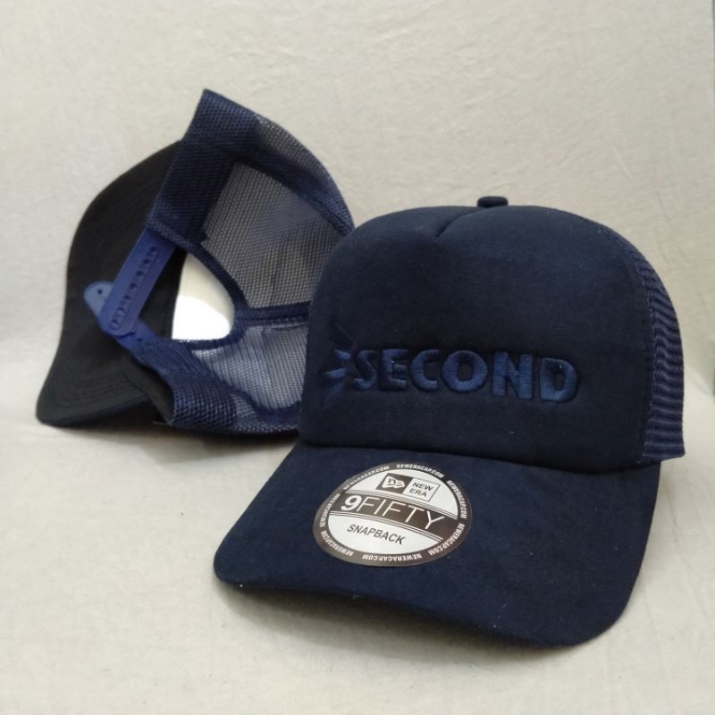 TOPI 3SECOND TRUCKER JARING DISTRO CAP PRIA COWOK KEREN FREE STIKER LOGO BORDIR SIMPLE