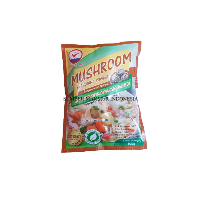 HERRING BRAND MUSHROOOM SEASONING POWDER / KALDU SHITAKE / MICIN JAMUR 100 GRAM