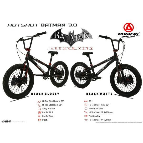 Sepeda BMX 20" Pacific Hotshot Batman 3.0
