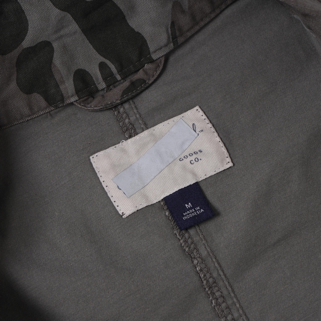 Jaket Parka UNVRSLGOODSnCo Utility Twill Fatigue Camouflage Black Grey